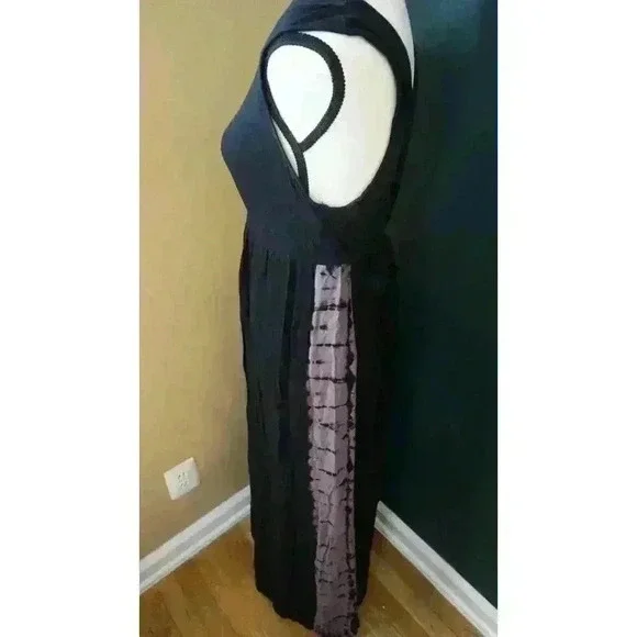 Liz Lange Maternity Women's Sleeveless Maxi Two Tone Ombre V-Neck Dress, Size L - Picture 11 of 15